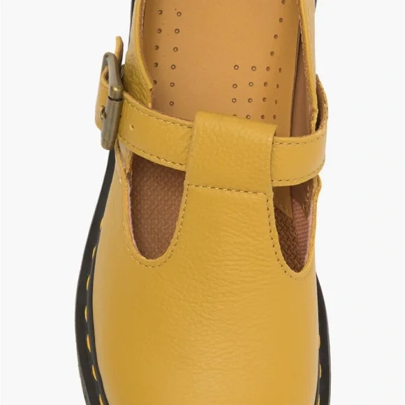 Dr. Martens Yellow Mary Jane Shoes Polley T-bar - Picture 8 of 8